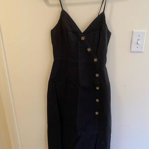 Abercrombie & Fitch black midi dress